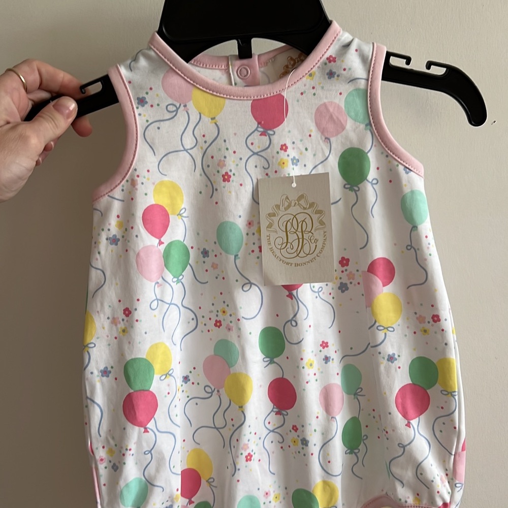 Beaufort bonnet birthday bubble romper-various sizes